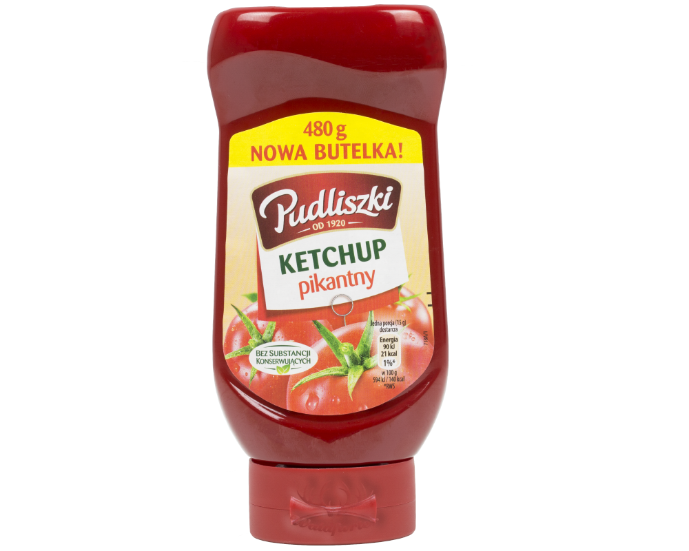 Pudliszki ketchup pikantny 480g