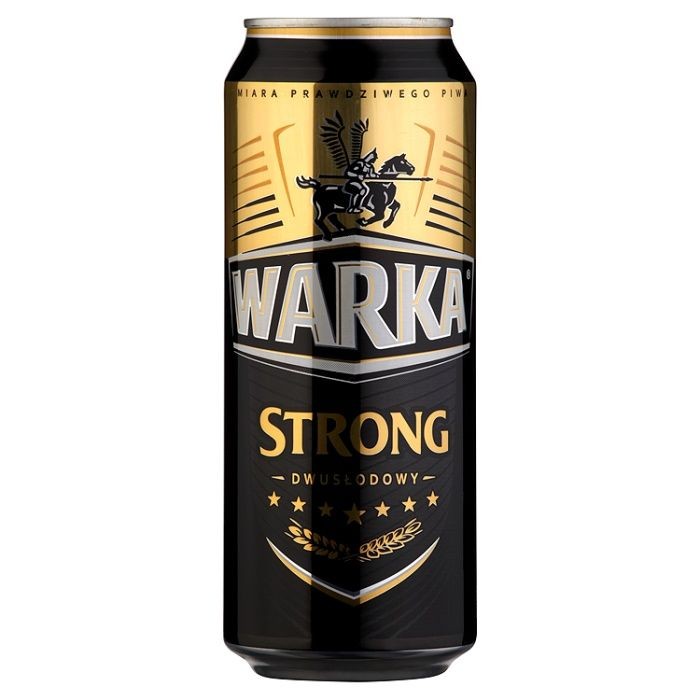 Warka strong blik 0,5l alc 6,5%