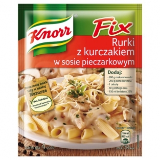 Knorr fix pasta met kip in chamignonsaus 33g